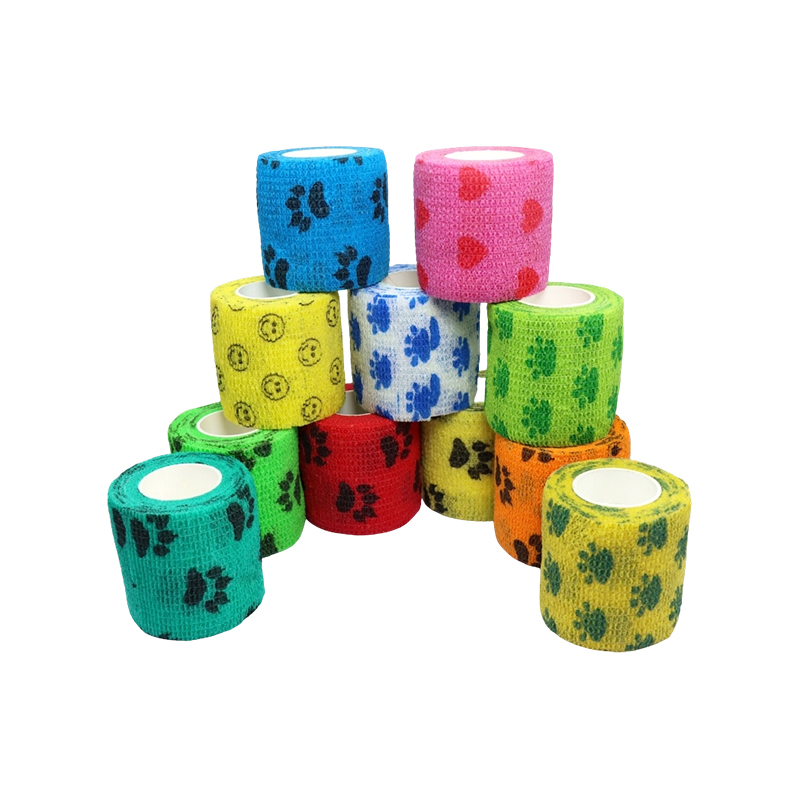 Nem szőtt elasztikus kohéziós kötszer (nyomtatott) szalag